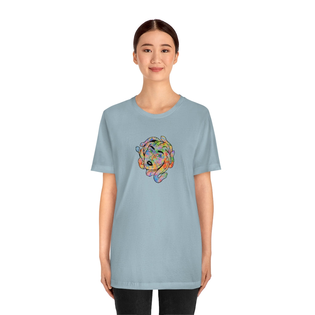 Medusa Rainbow Splatter Unisex Jersey Short Sleeve Tee ''' - Momma Resin