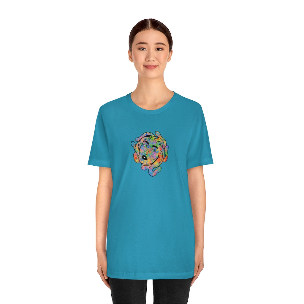 Medusa Rainbow Splatter Unisex Jersey Short Sleeve Tee ''' - Momma Resin