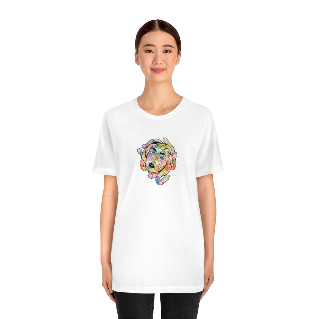 Medusa Rainbow Splatter Unisex Jersey Short Sleeve Tee ''' - Momma Resin