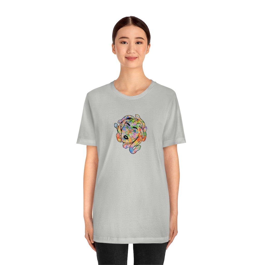 Medusa Rainbow Splatter Unisex Jersey Short Sleeve Tee ''' - Momma Resin