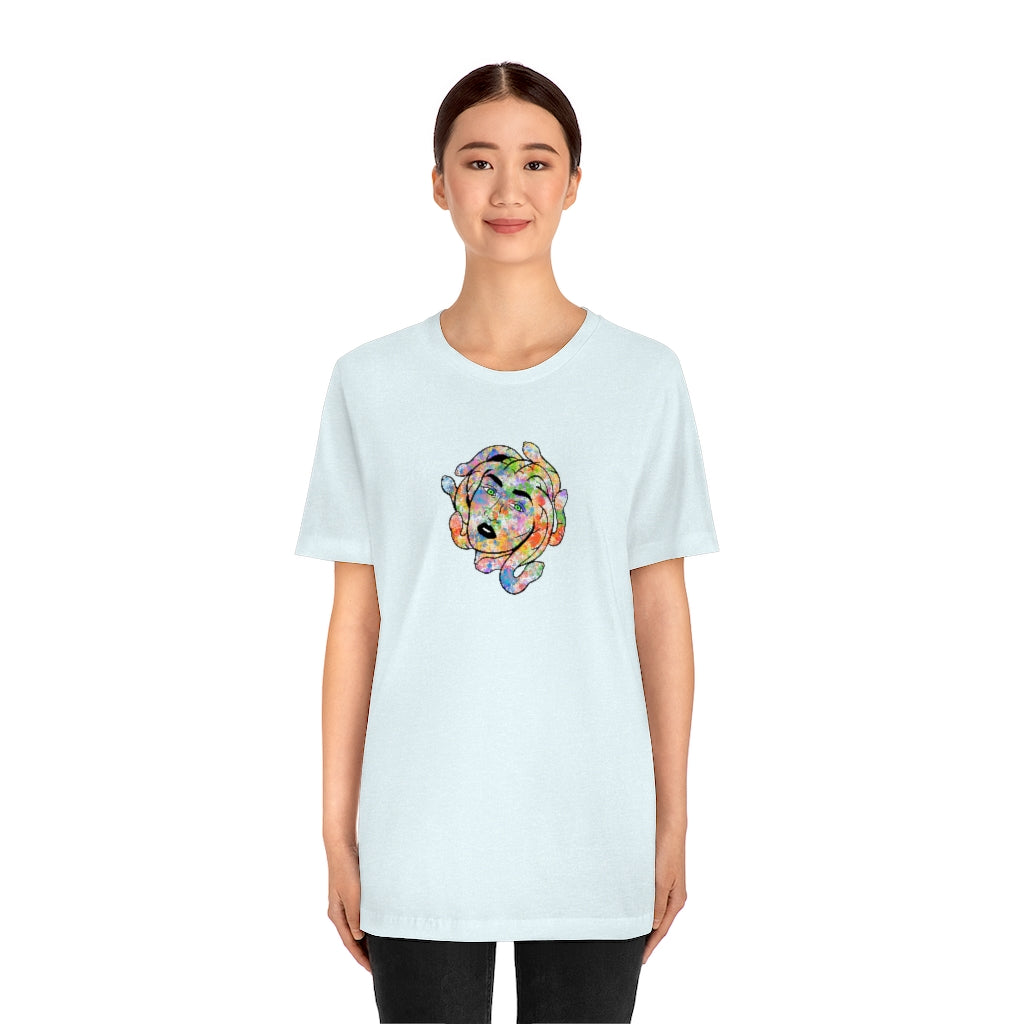 Medusa Rainbow Splatter Unisex Jersey Short Sleeve Tee ''' - Momma Resin