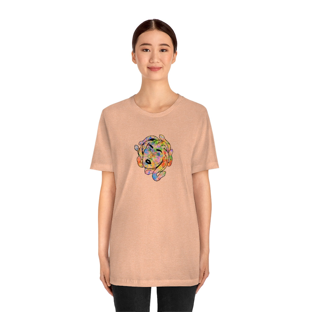 Medusa Rainbow Splatter Unisex Jersey Short Sleeve Tee ''' - Momma Resin