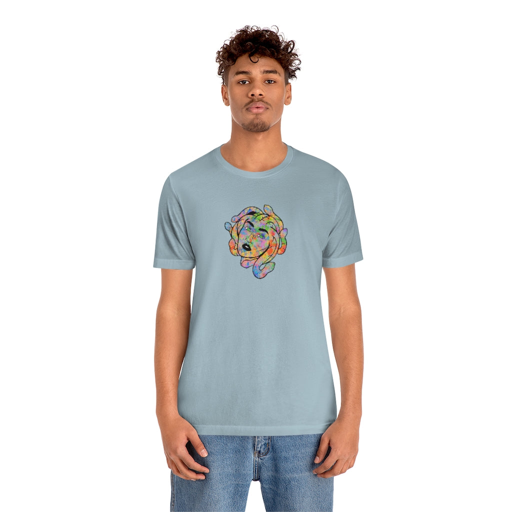Medusa Rainbow Splatter Unisex Jersey Short Sleeve Tee ''' - Momma Resin