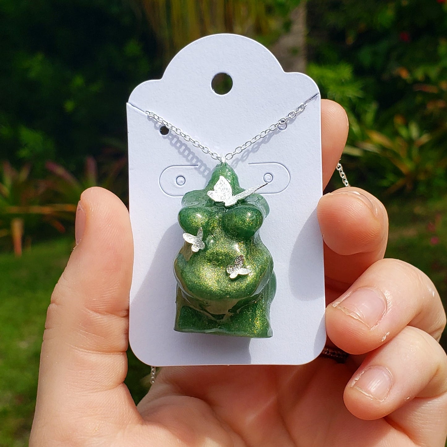 Butterfly Plus Size Goddess Body Necklace - Momma Resin