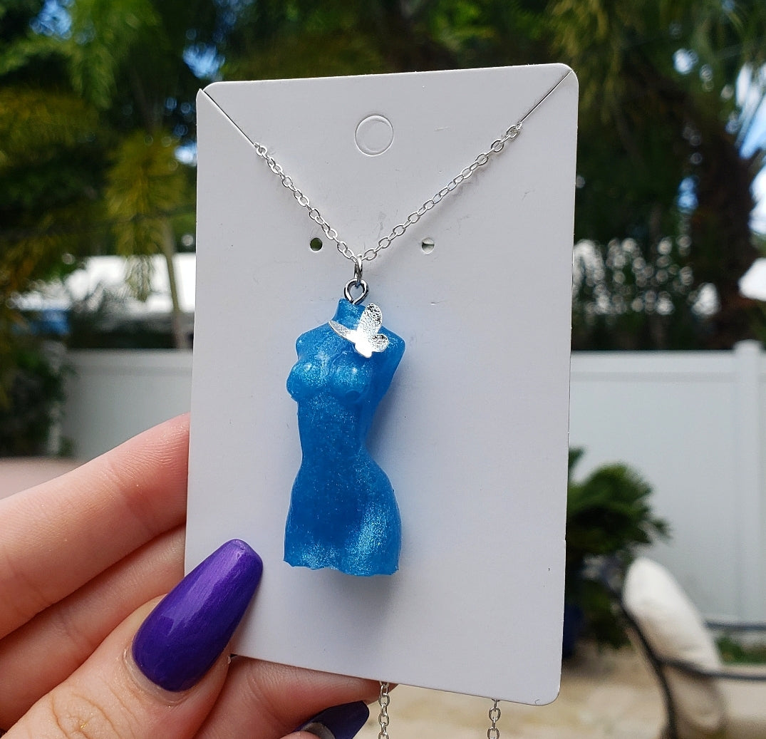 Butterfly Goddess Body Necklace - Momma Resin