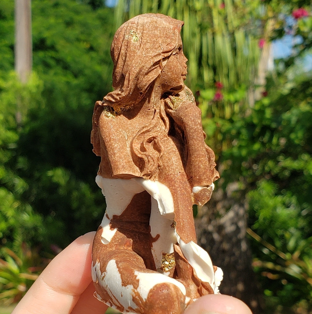 Marbled Goddess -FLAWS READ DESCRIPTION- - Momma Resin