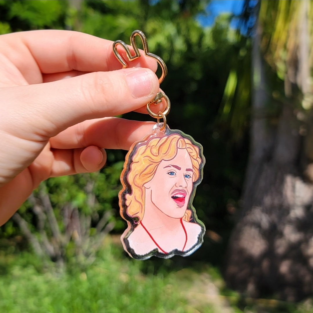 ST Stranger Billy Inspired Things Hargrove Acrylic Keychain charm - Momma Resin