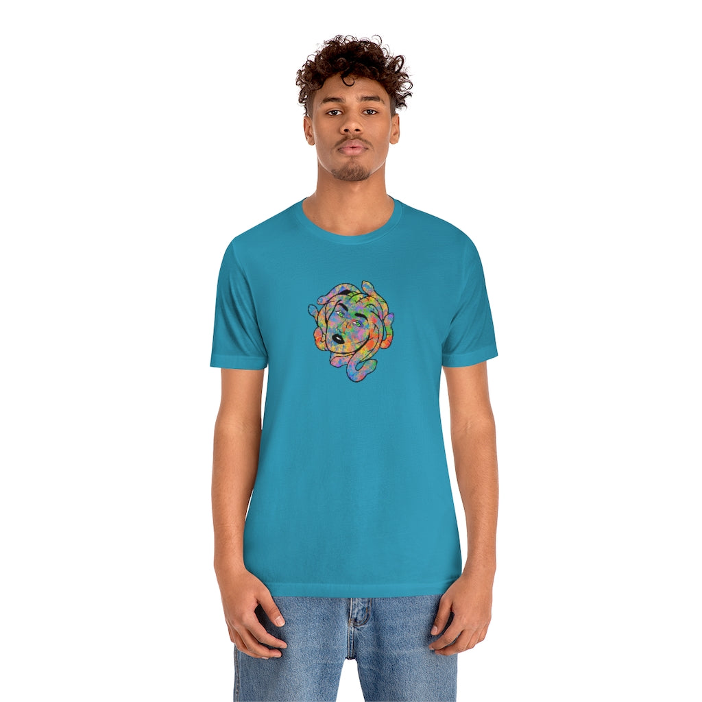 Medusa Rainbow Splatter Unisex Jersey Short Sleeve Tee ''' - Momma Resin