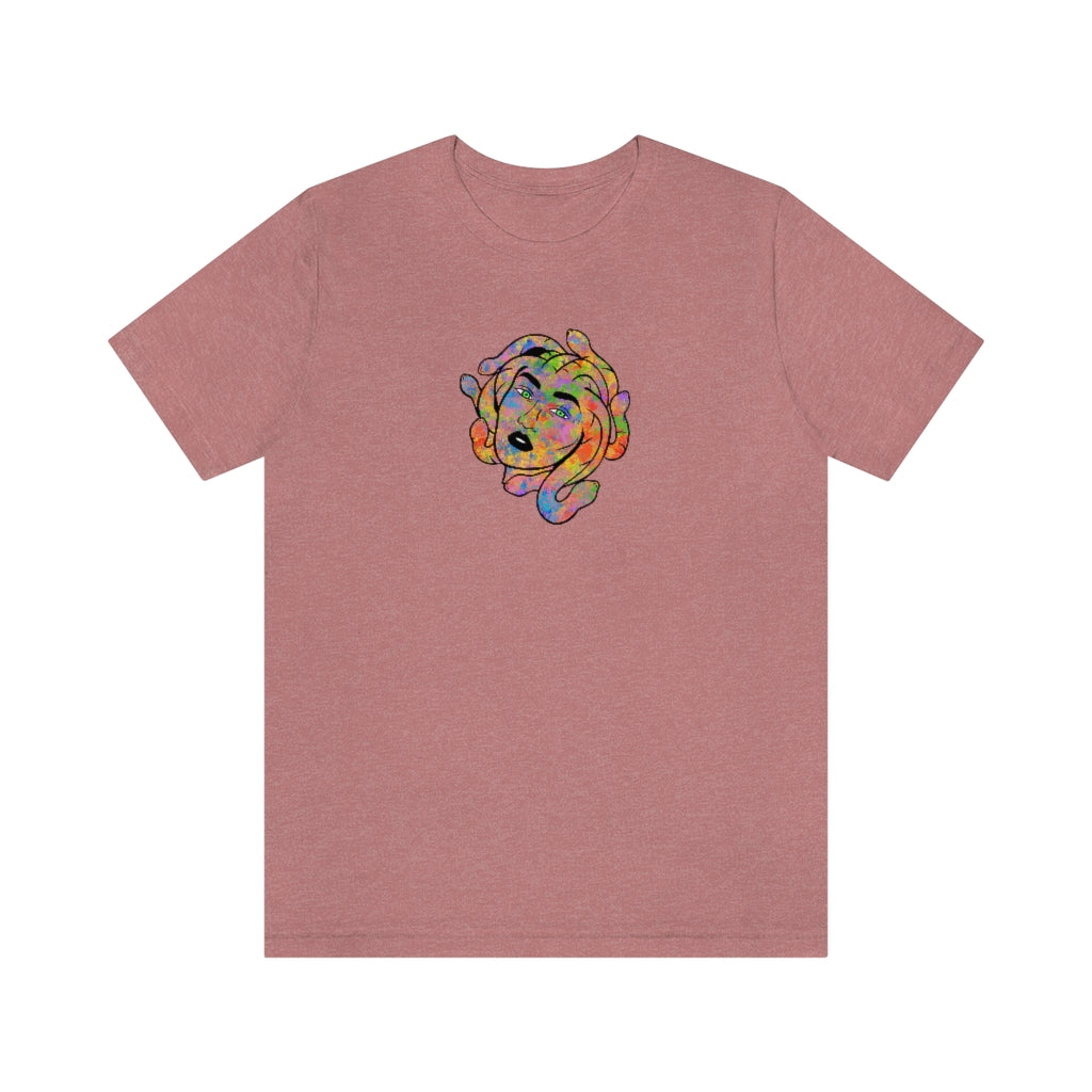 Medusa Rainbow Splatter Unisex Jersey Short Sleeve Tee ''' - Momma Resin