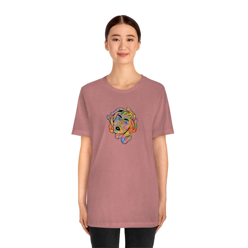 Medusa Rainbow Splatter Unisex Jersey Short Sleeve Tee ''' - Momma Resin