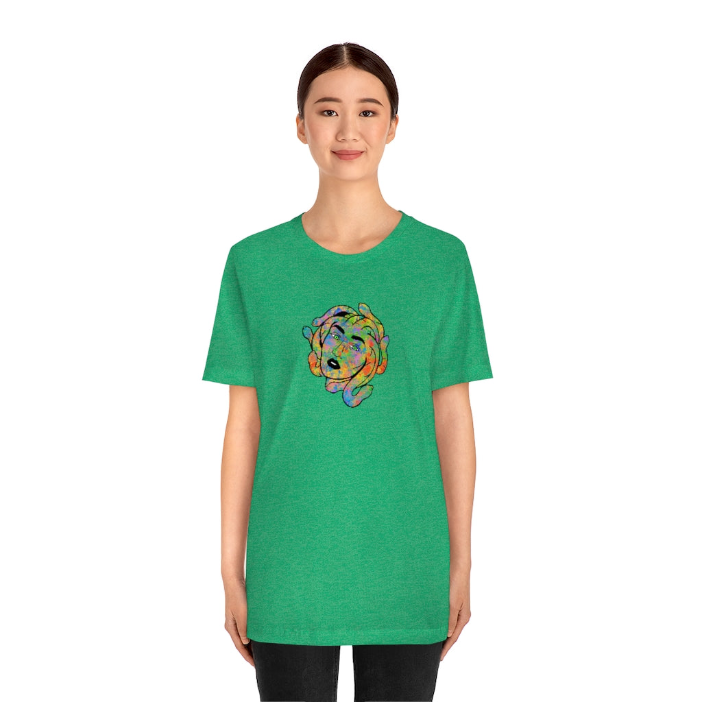 Medusa Rainbow Splatter Unisex Jersey Short Sleeve Tee ''' - Momma Resin