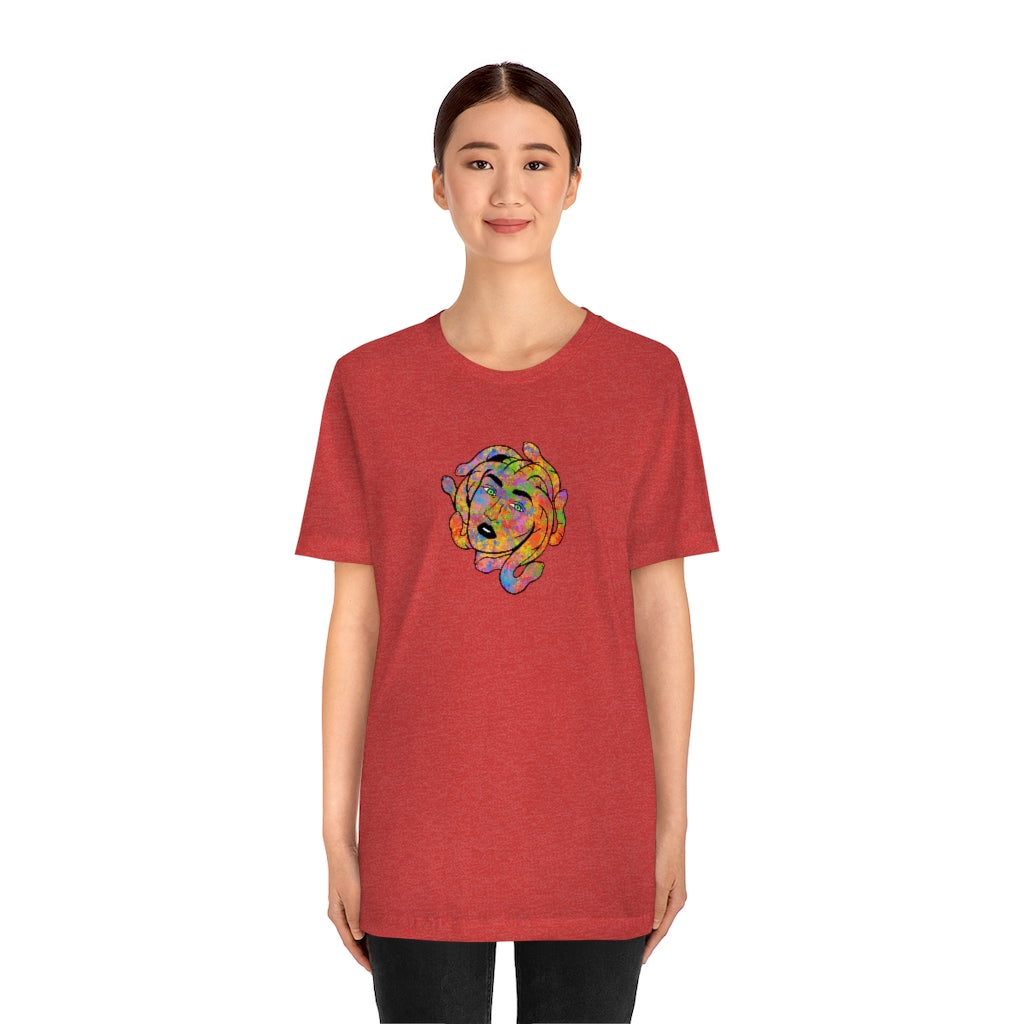 Medusa Rainbow Splatter Unisex Jersey Short Sleeve Tee ''' - Momma Resin