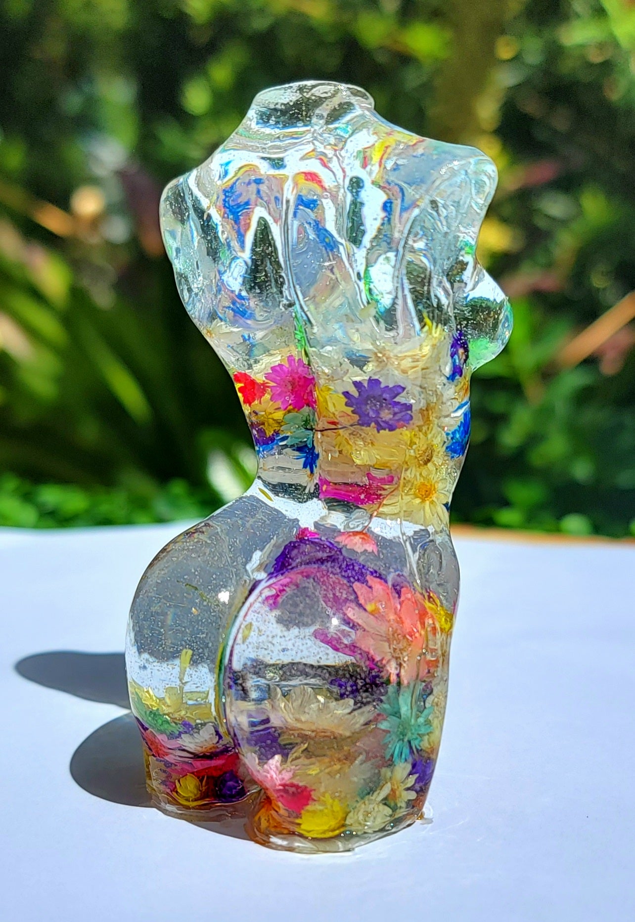 Slender Statue - 3 inches Bursting Colors - Momma Resin