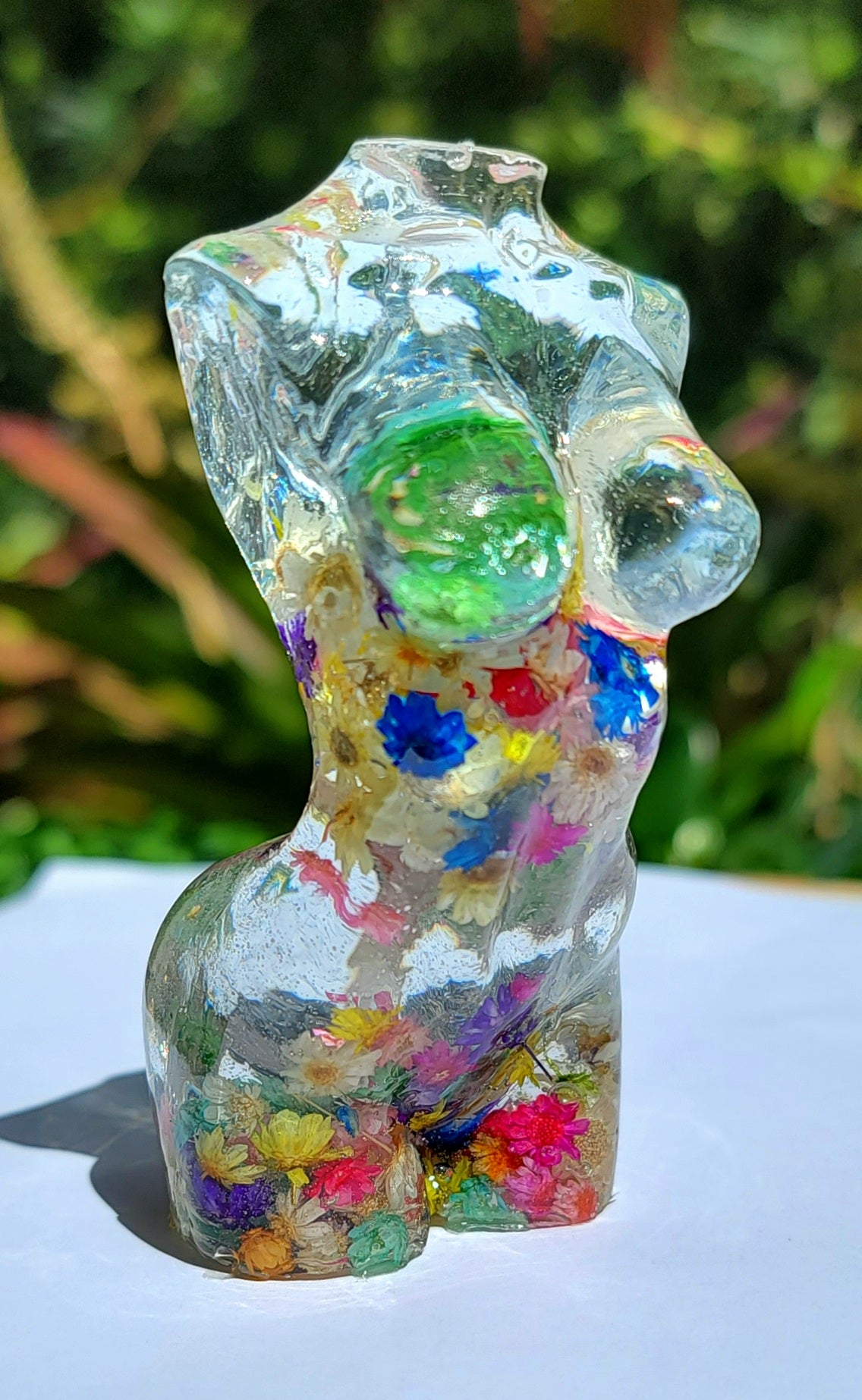 Slender Statue - 3 inches Bursting Colors - Momma Resin