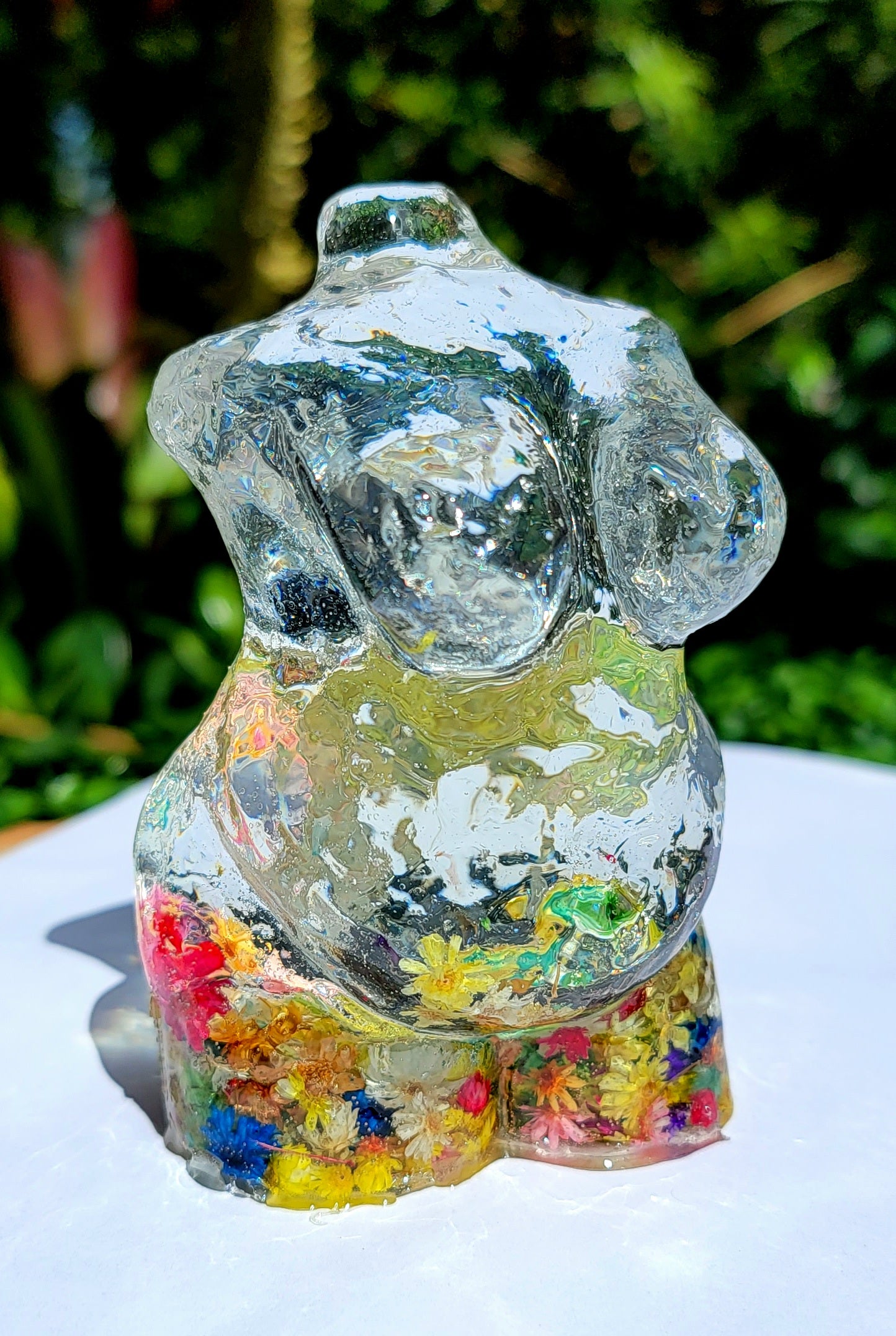 Plus Size Statue -Large- Bursting Colors - Momma Resin