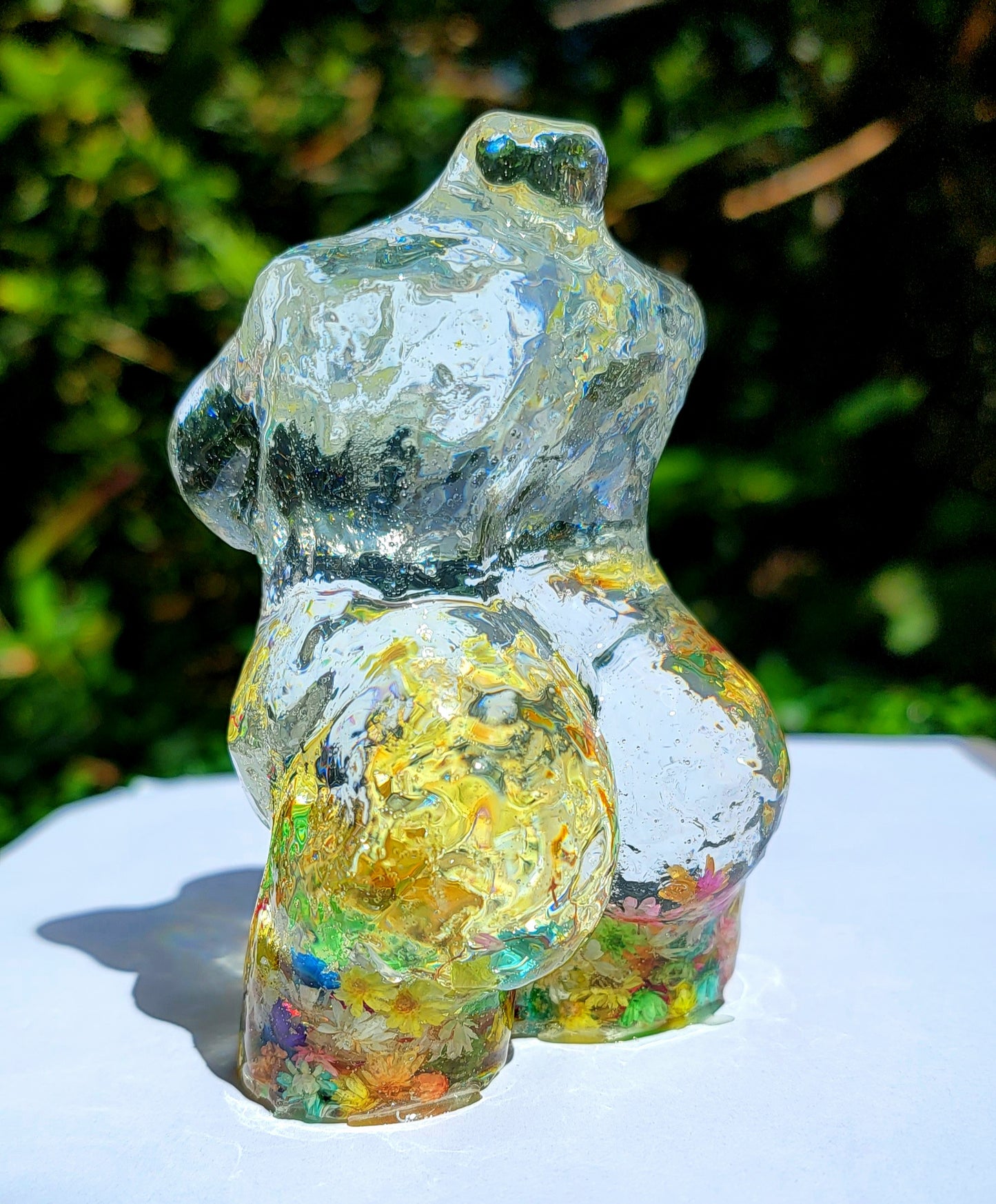 Plus Size Statue -Large- Bursting Colors - Momma Resin