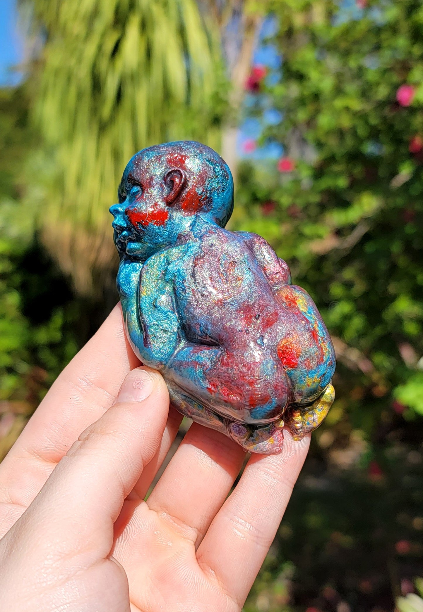 Sleeping Infant Statue - Momma Resin