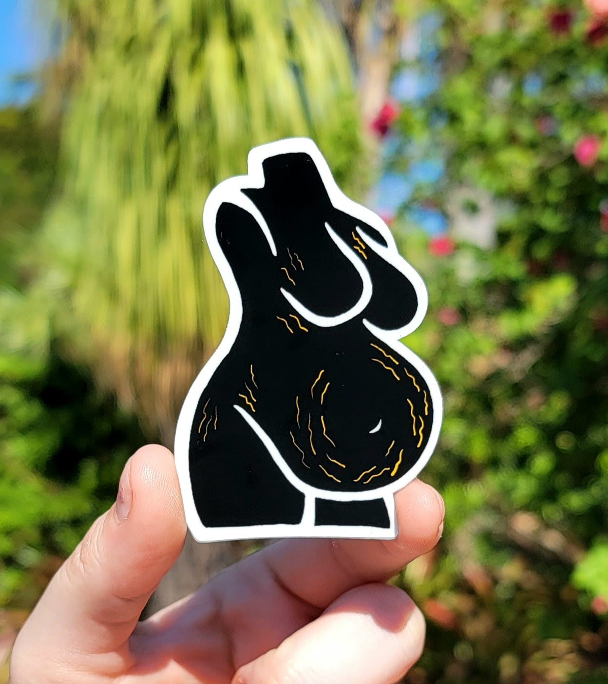 Pregnancy Stretch Marks Sticker -Black- - Momma Resin