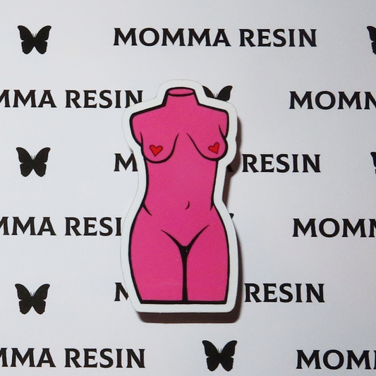 *LIMITED EDITION* Slender Valentines Day Sticker - Momma Resin