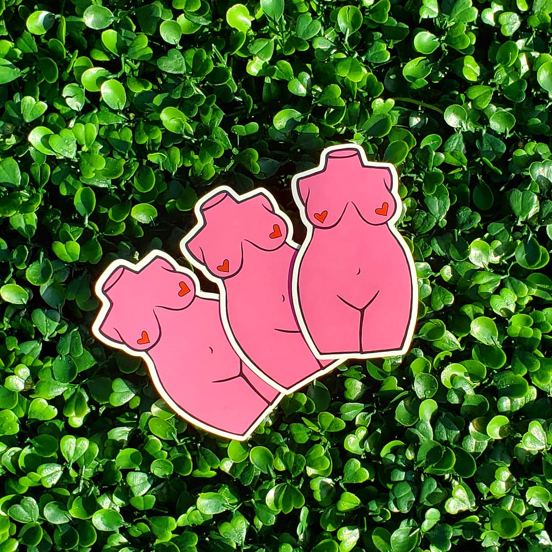 *LIMITED EDITION* Curvy Valentines Day Sticker - Momma Resin