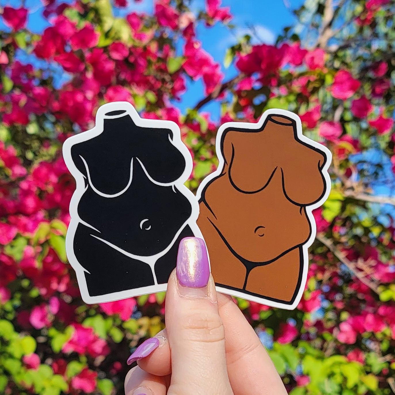 Plus Size Sticker -Tan/Brown - Momma Resin