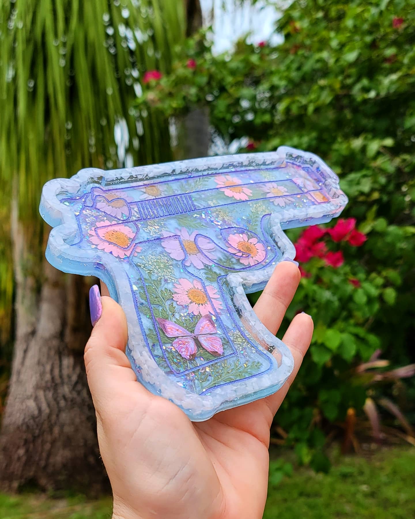 Resin Gun Decorative Tray - Momma Resin