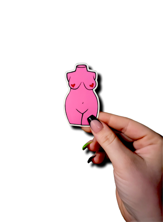 *LIMITED EDITION* Curvy Valentines Day Sticker - Momma Resin