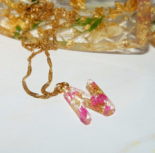 "N" Custom Initial Necklace - Momma Resin