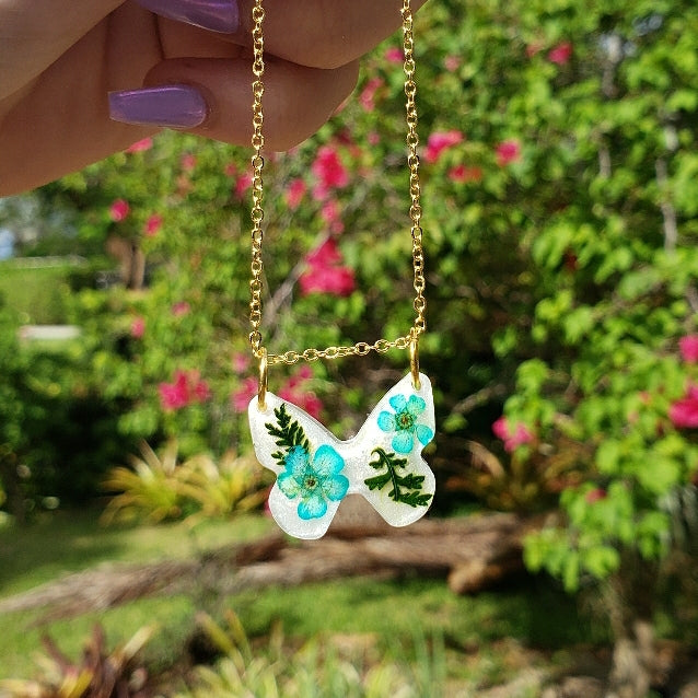 Butterfly Necklace - Momma Resin