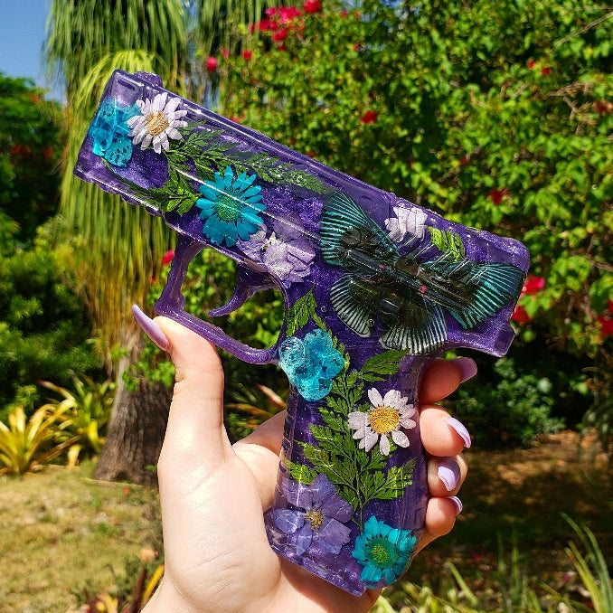 Butterfly Floral Gun - Momma Resin