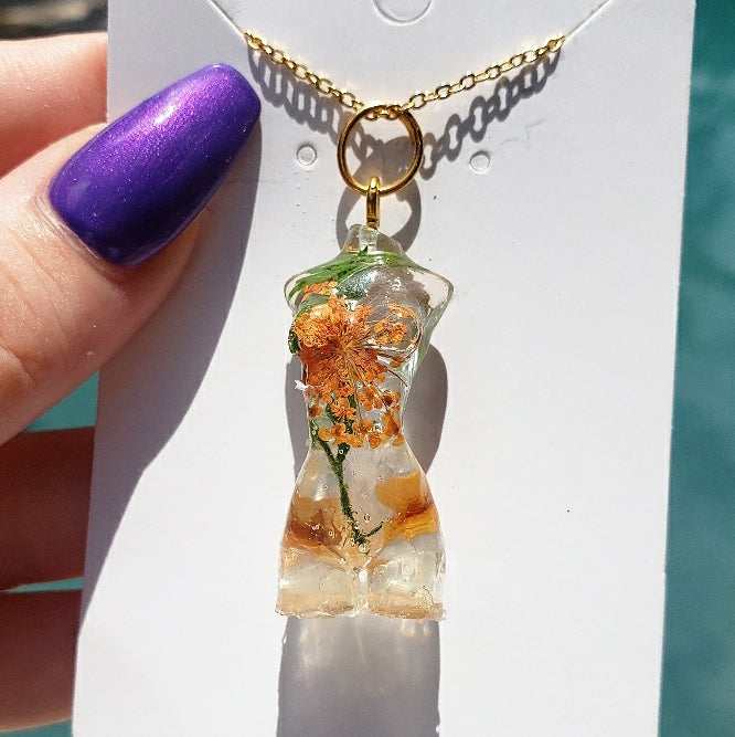 Goddess Necklace/ Key chain - Momma Resin