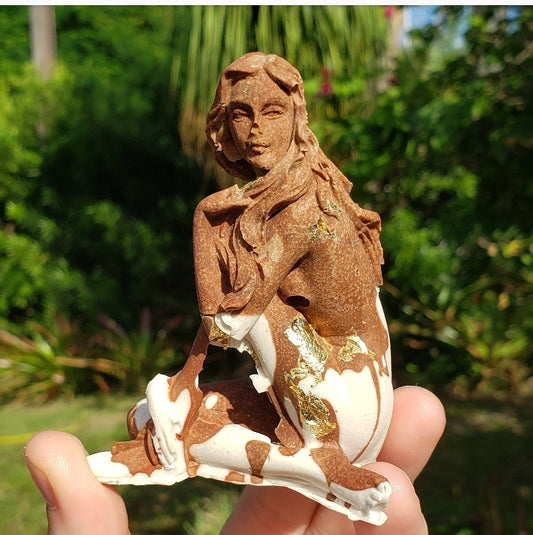 Marbled Goddess -FLAWS READ DESCRIPTION- - Momma Resin