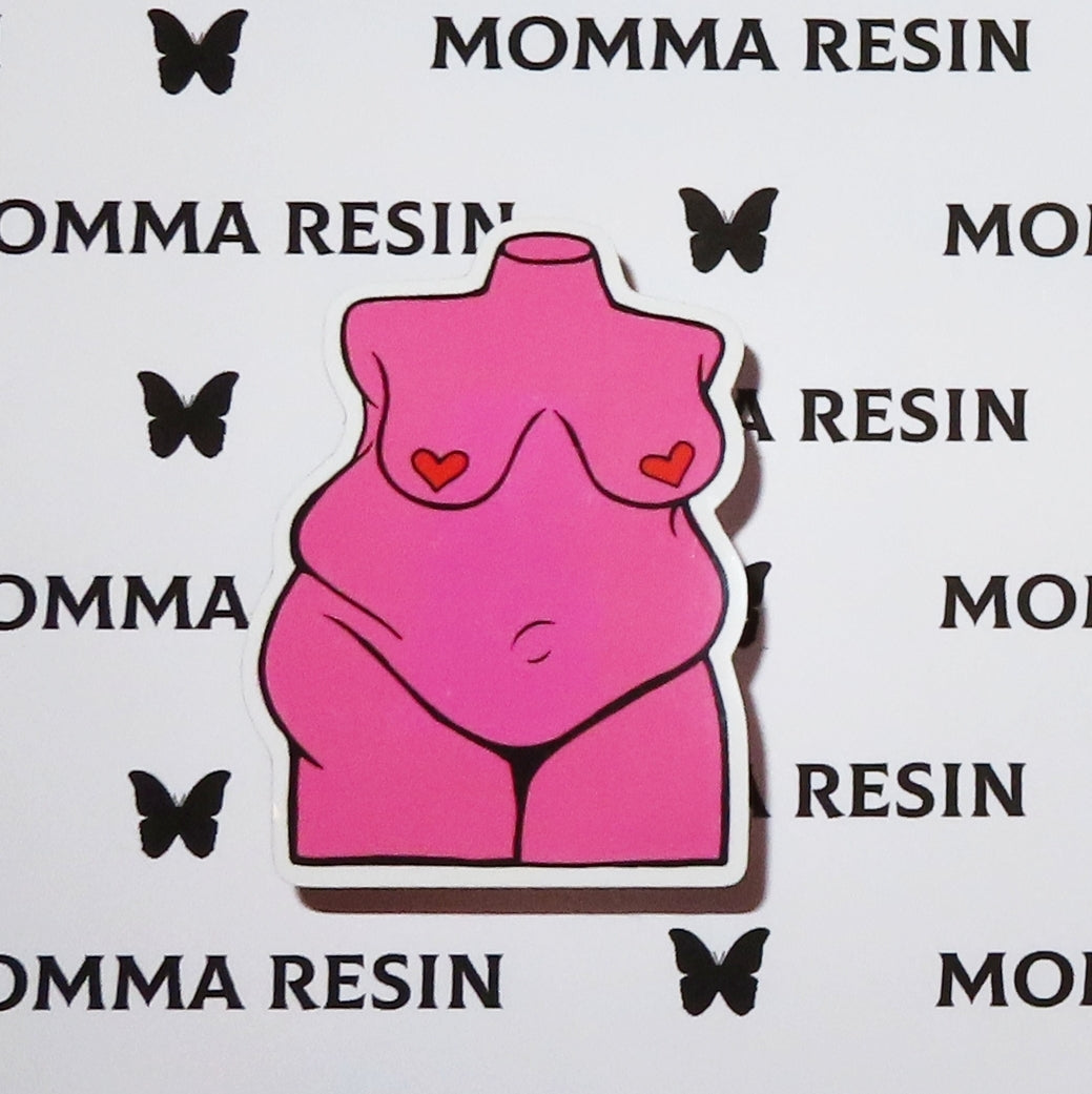 *LIMITED EDITION* Plus Size Valentines Day Sticker - Momma Resin