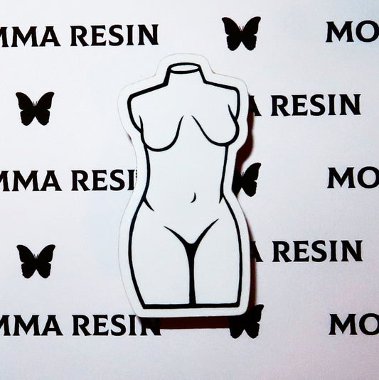 Slender Sticker -White- - Momma Resin