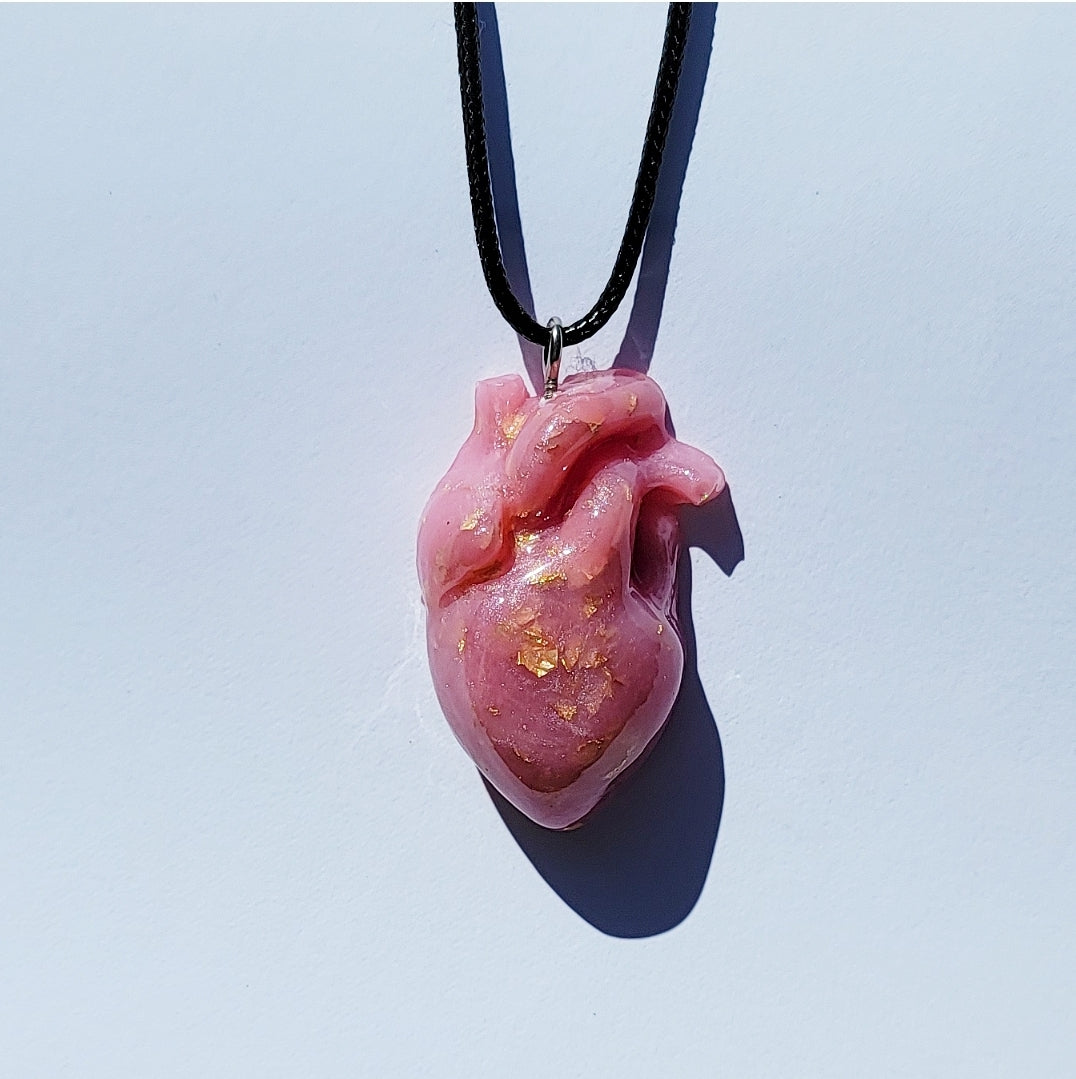 Human Heart Necklace - Momma Resin