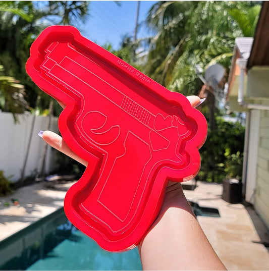 Gun Tray Silicone Mold - Momma Resin