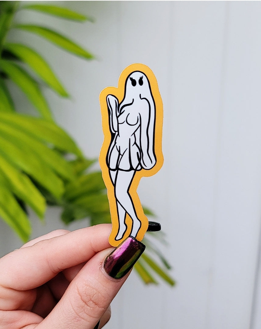 Ghost Girl Sticker - Momma Resin