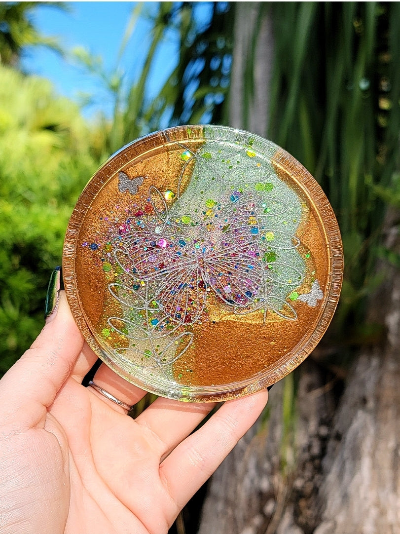 "Sparkling Spring" Coaster - Momma Resin