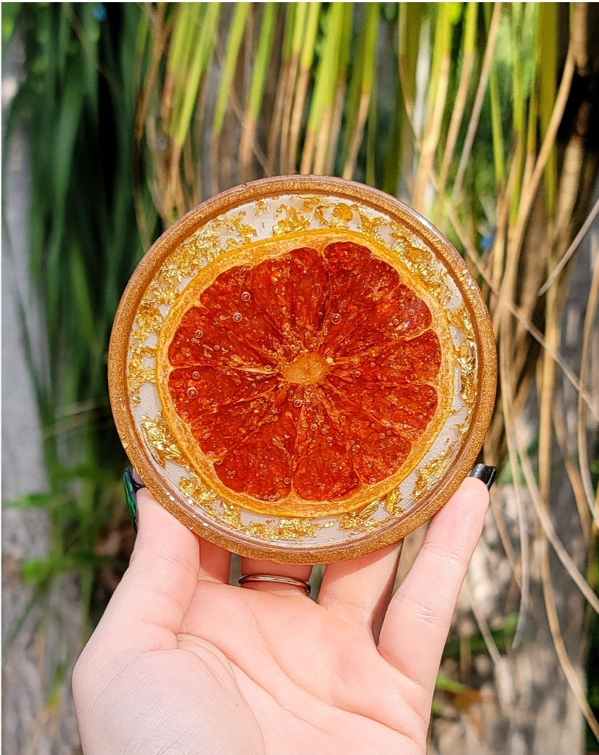 "Orange of Gold" Coaster - Momma Resin