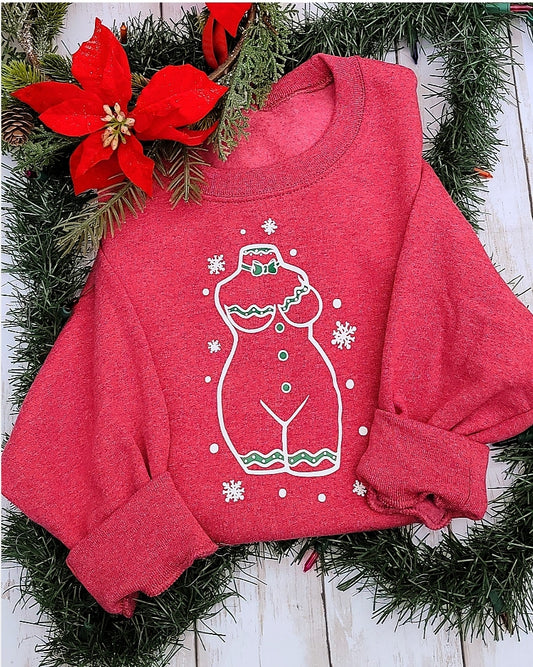 Curvy Gingerbread Crewneck Sweatshirt UNISEX - Momma Resin