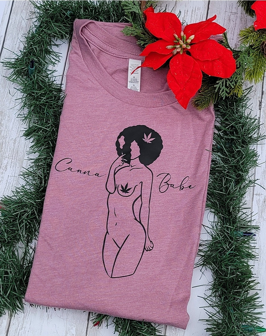 Afro Canna Babe Unisex Short Sleeve T-Shirt - Momma Resin
