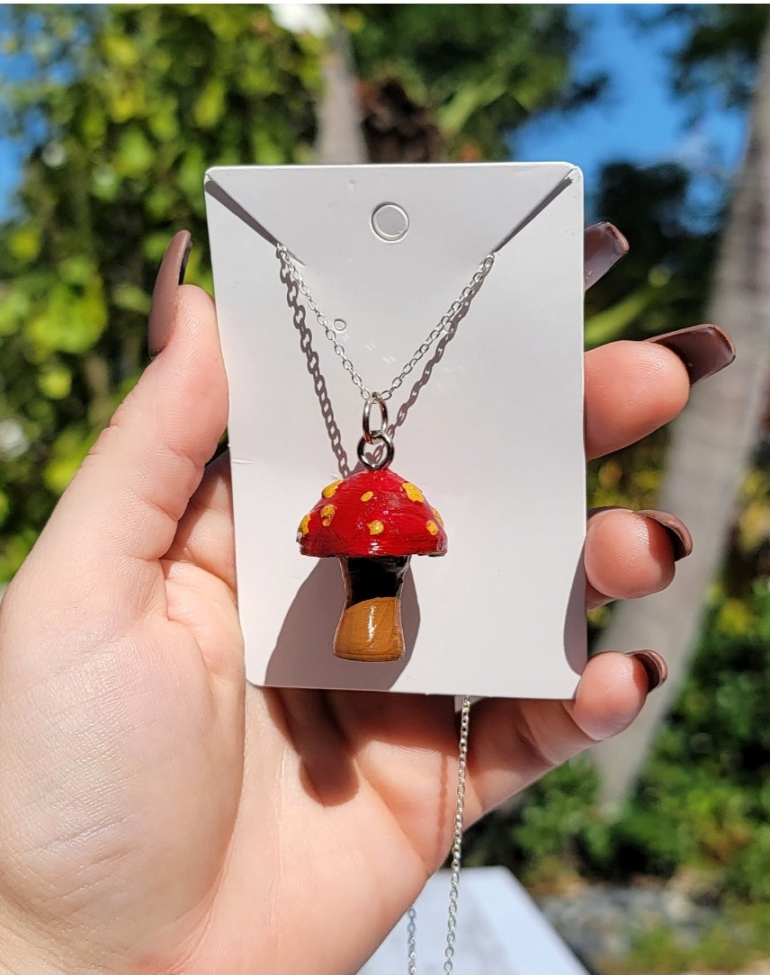 Mushroom Necklace - Momma Resin