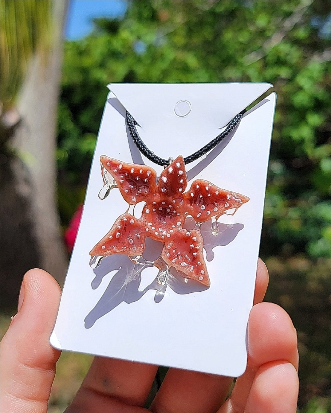 Demogorgon Inspired Artwork Necklace *Read Description* - Momma Resin