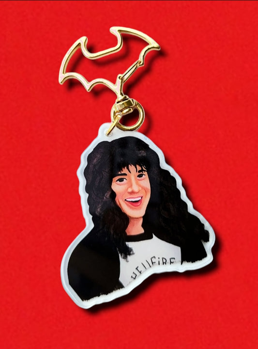 ST Stranger Eddie Inspired Things Munsom Acrylic Keychain charm - Momma Resin