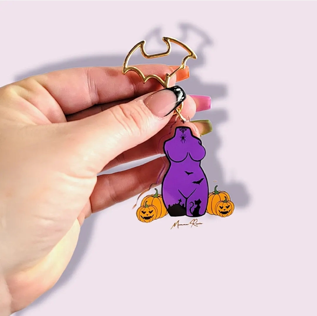 Halloween Body Acrylic Keychain charm - Momma Resin