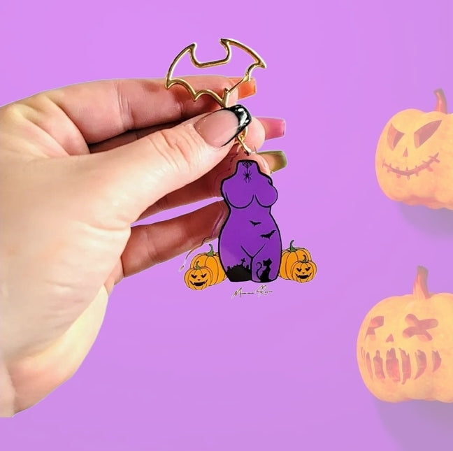 Halloween Body Acrylic Keychain charm - Momma Resin