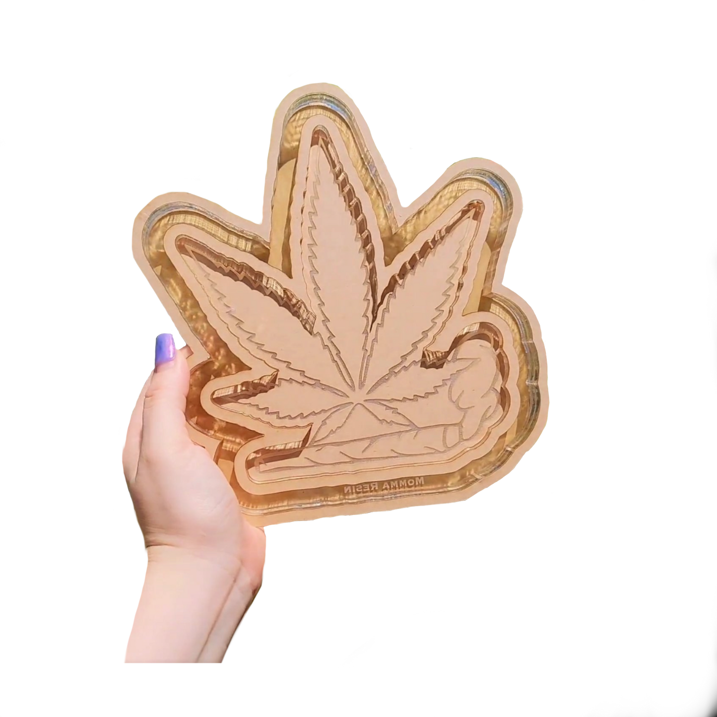 Lets Get Blunt Tray Silicone Mold - Momma Resin