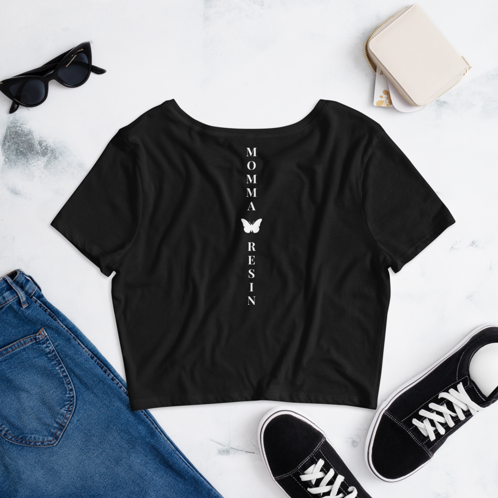 Customize Your Flowy Cropped Tee - Momma Resin