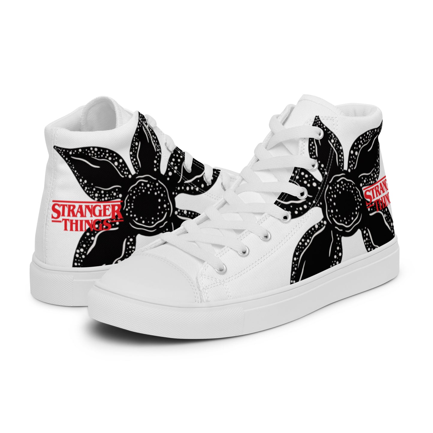 Women’s Stranger Demogorgon Things high top canvas shoes - Momma Resin